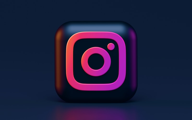 Instagram app on a smartphone for social media advertising